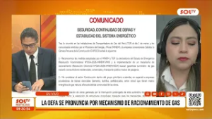 Trujillo: la OEFA se pronuncia por mecanismo de racionamiento de gas