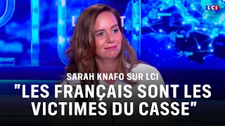 Sarah Knafo faces Darius Rochebin on LCI