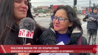RELATIVES OF THE MISSING MARCH THROUGH THE STREETS OF VALDIVIA