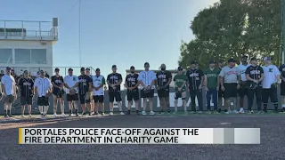 Portales Police and Fire face off in charity softball game