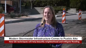 Modern Stormwater Infrastructure Comes to the Pueblo Alto Neighborhood