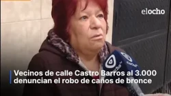RESIDENTS OF THE 3000 BLOCK OF CASTRO BARROS STREET REPORT THEFT OF BRONZE GAS PIPES