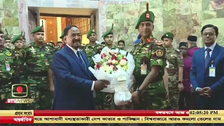 বঙ্গভবনে আজ প্রথম অফিস করলেন ভারপ্রাপ্ত রাষ্ট্রপতি