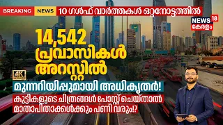 10 Gulf Breaking News | 14,542 പ്രവാസികൾ അറസ്റ്റിൽ! UAEലേക്ക് മടങ്ങുന്നവർക്ക് മുന്നറിയിപ്പ് 4K|N18G