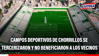 🔴🔵 Sports fields in Chorrillos have been outsourced: Ricardo Bejarano promises to recover them