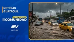 Guayaquil collapses: flooded avenues and traffic chaos due to the storm | Televistazo | Ecuavisa