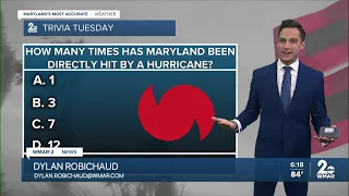 Trivia Tuesday: How many times has Maryland been directly hit by a hurricane?