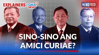Sino-sino ang amici curiae na inimbitahan ng impeachment court? | GMA News Feed