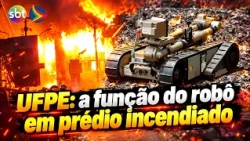 UFPE FIRE: Federal Police use robot to access burned building