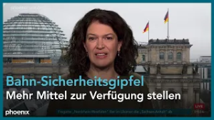phoenix nachgefragt mit Ulrike Winkelmann zum Sicherheitsgipfel bei der Bahn am 13.02.26
