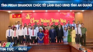 TỈNH PREAH SIHANOUK CHÚC TẾT LÃNH ĐẠO UBND TỈNH AN GIANG