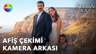 Büyülü afişin kamera arkası sizlerle! 🤭|  Çarşamba 20.00’de Show TV’de!@SevdanBirAtesDizi