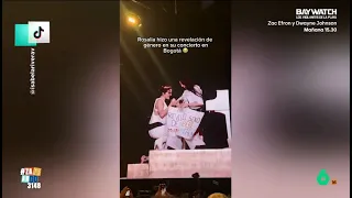 Rosalía ayuda a una fan a revelar el sexo de su bebé en pleno concierto - Zapeando