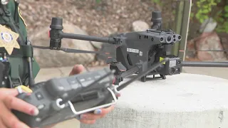 Crews use drone to search for lightning-started fire after storm