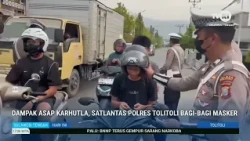 STHI - Impact of Wildfire Smoke, Toli-toli Traffic Police Distribute Masks