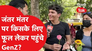 Jantar Mantar Protest: Who are the Gen Z bringing flowers for at Jantar Mantar?
