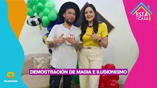 Demostración de magia e ilusionismo