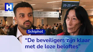 Chaos at Schiphol: security staff on strike again