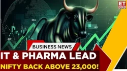 Nifty Back Above 23,000! Sensex & Nifty Extend Two-Day Winning Run | Business News | ET Now