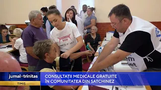 Consultații medicale gratuite în comunitatea din Satchinez, județul Timiș
