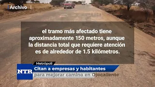 Companies and residents summoned to improve road in Ojocaliente