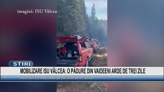 ISU VÂLCEA MOBILIZATION: A FOREST IN VAIDEENI HAS BEEN BURNING FOR THREE DAYS