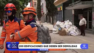 Reporting from Plaza de Bolívar, Telecafé covers the situation in Pereira after the earthquake