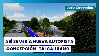 Así se vería la megaobra vial que transformará la Autopista Concepción-Talcahuano