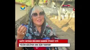 Safiye soyman Bodrum'da oğlunun mezarını ziyaret etti