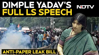 Dimple Yadav Corners Centre Over July 20 Police Crackdown on Protesters | Full Speech