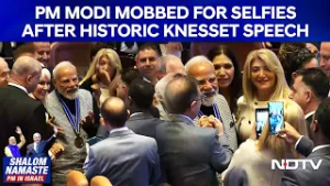 PM Modi Mobbed for Selfies After Historic Knesset Speech: 'Unprecedented Scenes'
