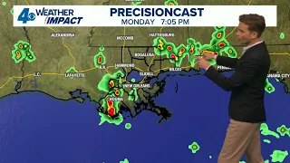 New Orleans weather: chance of thunderstorms  throughout the day, high temperatures