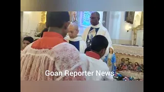 Goan Reporter: Nearly 20 children dress as Mother Mary for Nativity feast at Raia