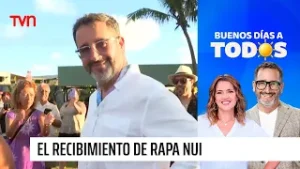Así fue recibido nuestro equipo en Rapa Nui | Buenos días a todos
