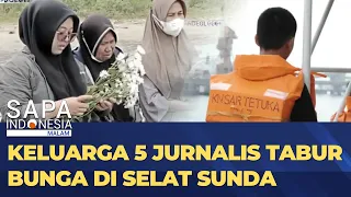 Keluarga 5 Jurnalis Tabur Bunga usai Tim SAR Resmi Hentikan Pencarian | SAPA MALAM