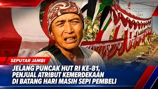 AHEAD OF THE 81ST INDONESIAN INDEPENDENCE DAY, INDEPENDENCE-THEMED MERCHANDISE SELLERS IN BATANG ...