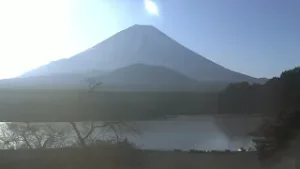 精進湖ライブカメラ タイムラプス映像（2026年2月3日） 提供：UTYテレビ山梨