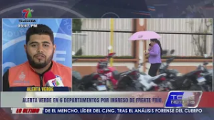 Alerta Verde en 6 departamentos por ingreso de frente frío