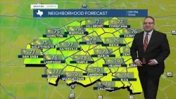 Perfect weather in Central Texas, gentle warmup this week