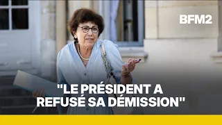 How did Emmanuel Macron convince Monique Barbut to stay in the government?