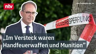 Weapons cache discovered near Berlin – Dobrindt speaks of potential attack plans | ntv