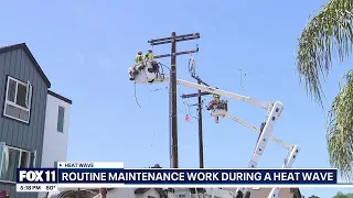 Maintenance work leaves residents without power amid California heatwave