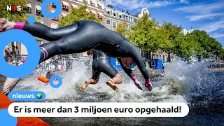 Over 3,000 people jump into Amsterdam canals for charity