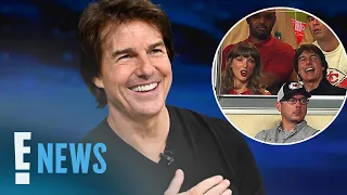 What Tom Cruise & Taylor Swift Spoke About at Travis Kelce’s NFL Game | E! News