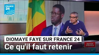 Diomaye Faye sur France 24 : FMI, Macky Sall, Ousmane Sonko… ce qu’il faut retenir de l'interview