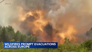 Wildfire leads to evacuations in the French city of Bordeaux