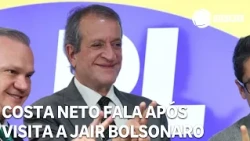 Valdemar Costa Neto speaks after visiting Jair Bolsonaro