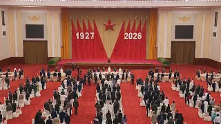 China's Ministry of National Defense hosts a reception to celebrate the 99th...