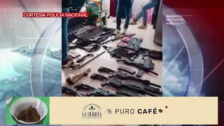 POLICE SEIZE VARIOUS WEAPONS