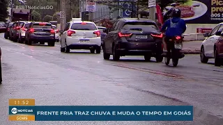 Cold front brings rain and changes the weather in Goiás
